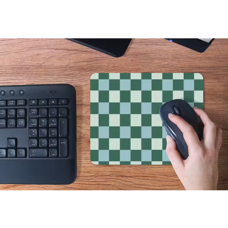 Schaakbord - Klassiek - Groen muismat rubber klein 262 -toetsenbord