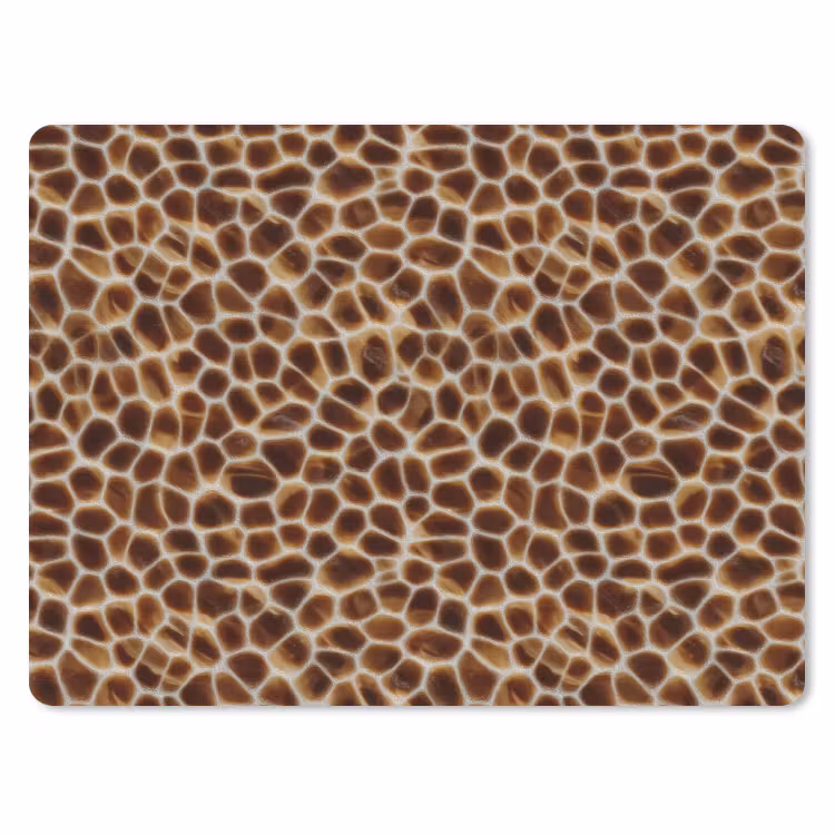 Schildpad - Patroon - Bruin muismat rubber klein 262 -3d