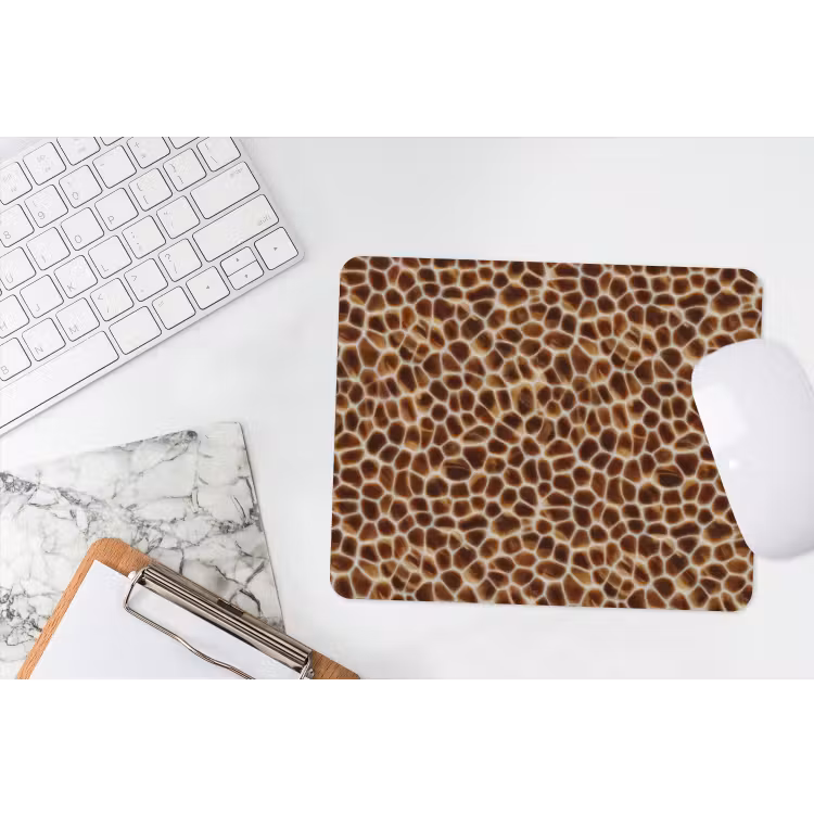 Schildpad - Patroon - Bruin muismat rubber klein 262 -witbureau