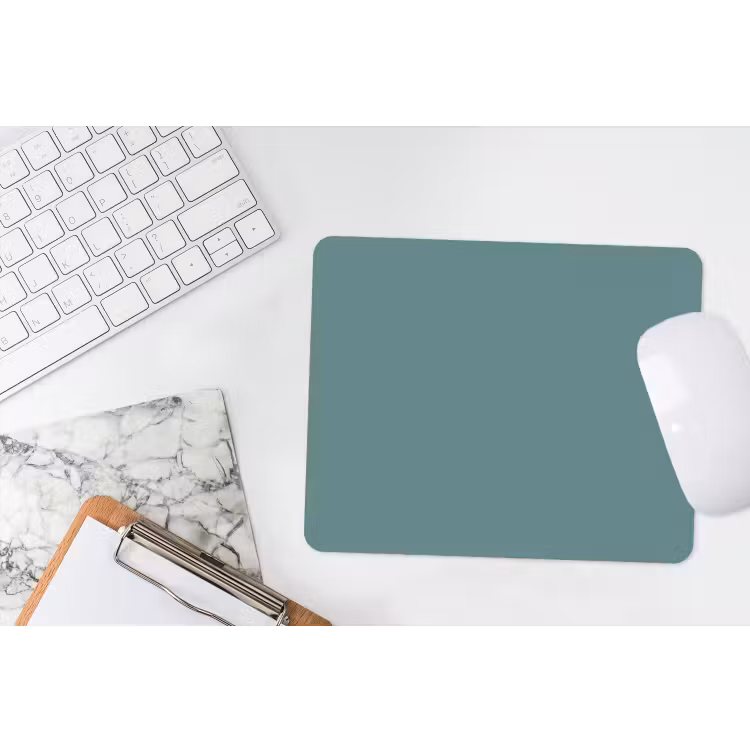 Serene - Teal - Blauw muismat rubber klein 262 -witbureau