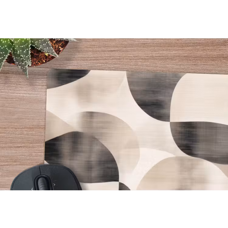 Grillige vormen - Subtiele overgangen - Dynamisch muismat rubber klein -closeup