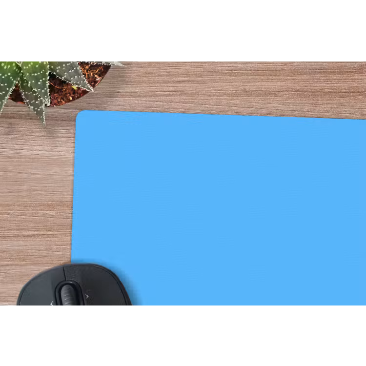 Sky - Blue - Blauw muismat rubber klein 262 -closeup