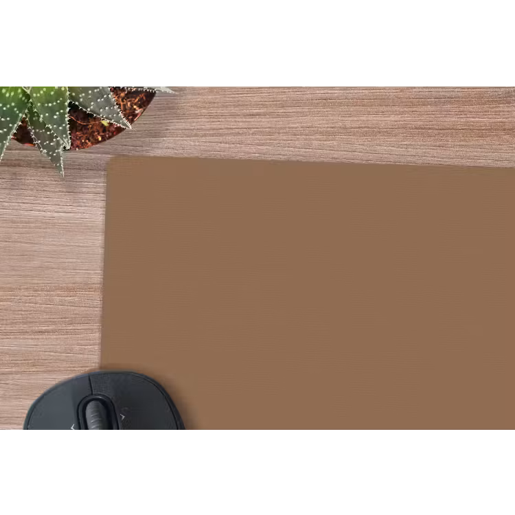 Soft - Walnut - Bruin muismat rubber klein 262 -closeup