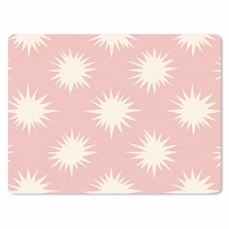 Zonnen - Patroon - Roze muismat rubber klein 262 -3d