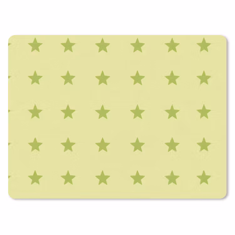 Sterren - Patroon - Groen muismat rubber klein 262 -3d