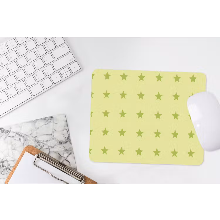 Sterren - Patroon - Groen muismat rubber klein 262 -witbureau