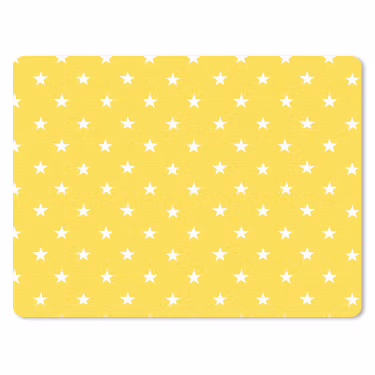 Sterren - Patroon - Minimalistisch - Geel muismat rubber klein 262 -3d