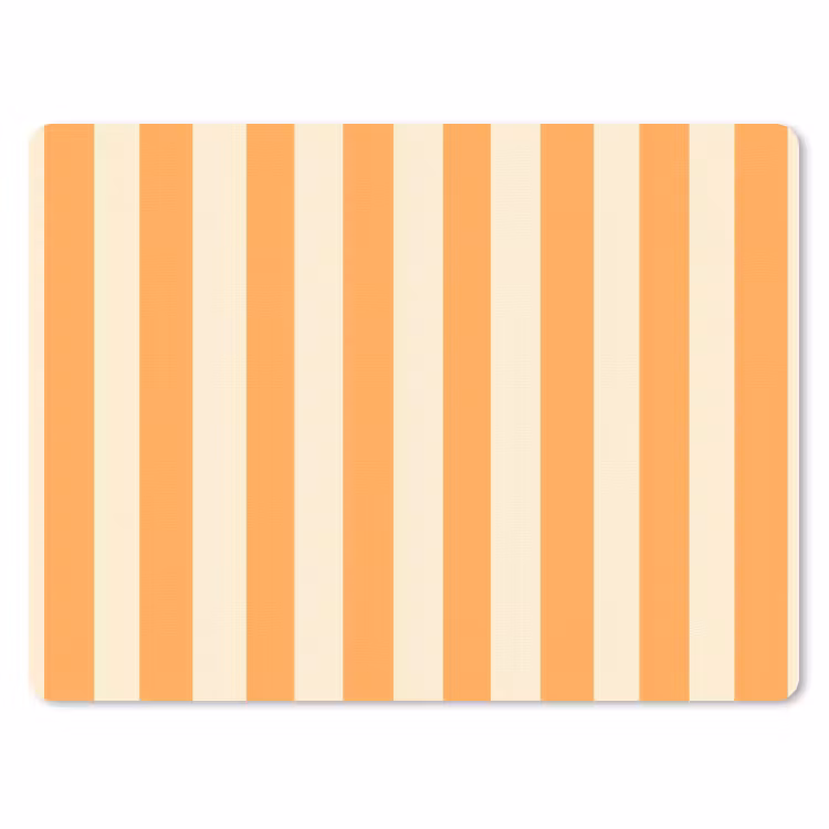 Strepen - Patroon - Oranje muismat rubber klein 262 -3d