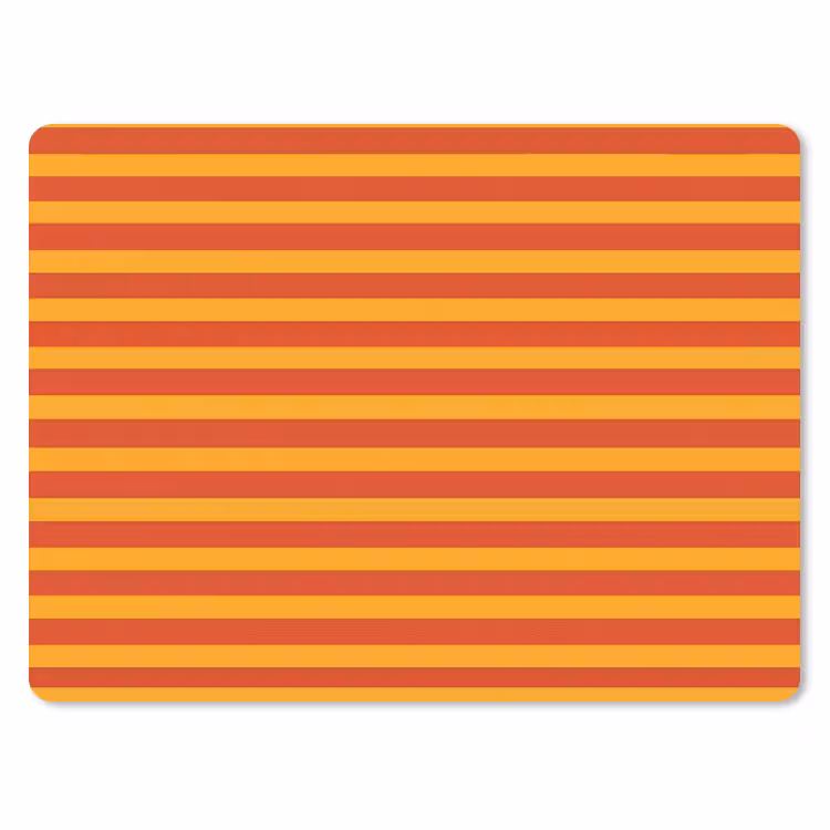 Strepen - Patroon - Oranje muismat rubber klein 262 -3d