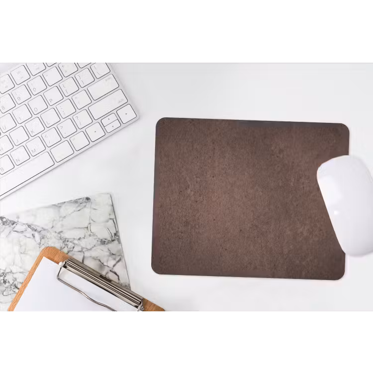 Textuur - Beton - Abstract - Donker - Bruin muismat rubber klein -witbureau