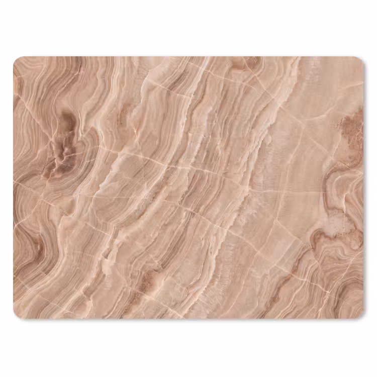Textuur - Golvend - Abstract - Warm - Bruin muismat rubber klein -3d