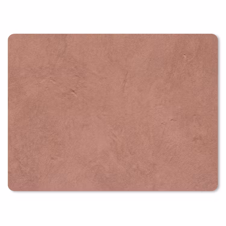 Textuur - Roodbruin - Grof - Modern muismat rubber klein -3d