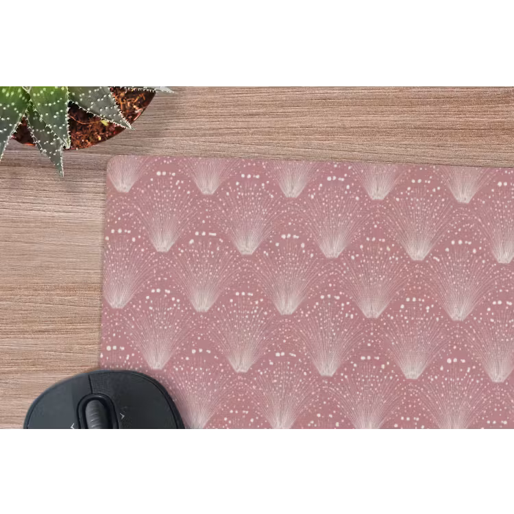 Trendy - Patroon - Roze muismat rubber klein 262 -closeup