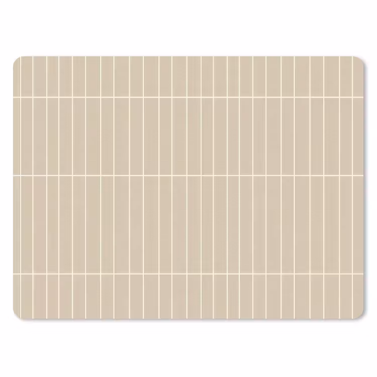Verticaal - Wandtegel - Crème - Beige muismat rubber klein 262 -3d