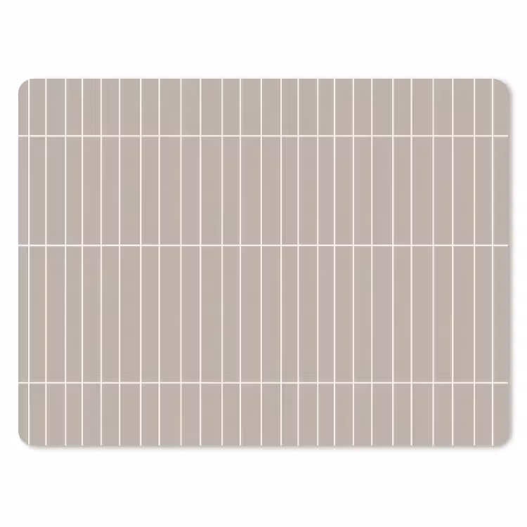 Verticaal - Wandtegel - Licht Beige muismat rubber klein 262 -3d