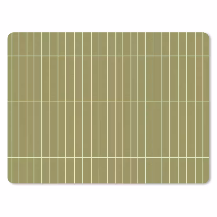 Verticaal - Wandtegel - Olijfgroen muismat rubber klein 262 -3d