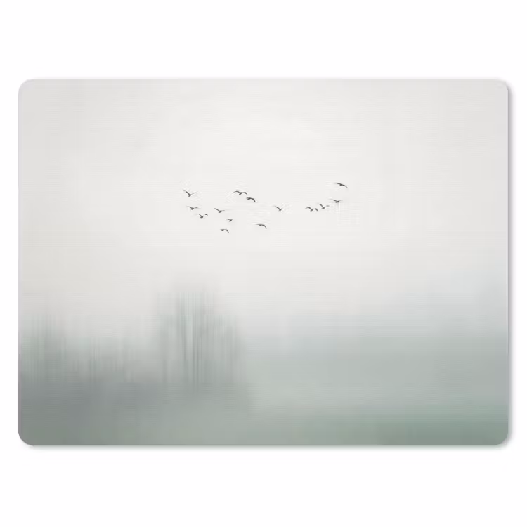 Vogel - Vlucht - Natuur - Minimalistisch muismat rubber klein -3d