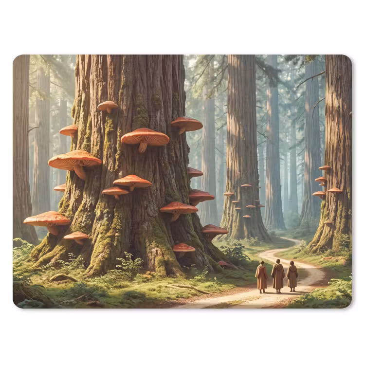 Mauspad - Wald – Bäume – Natur - Bos - Bomen - Natuur muismat rubber klein