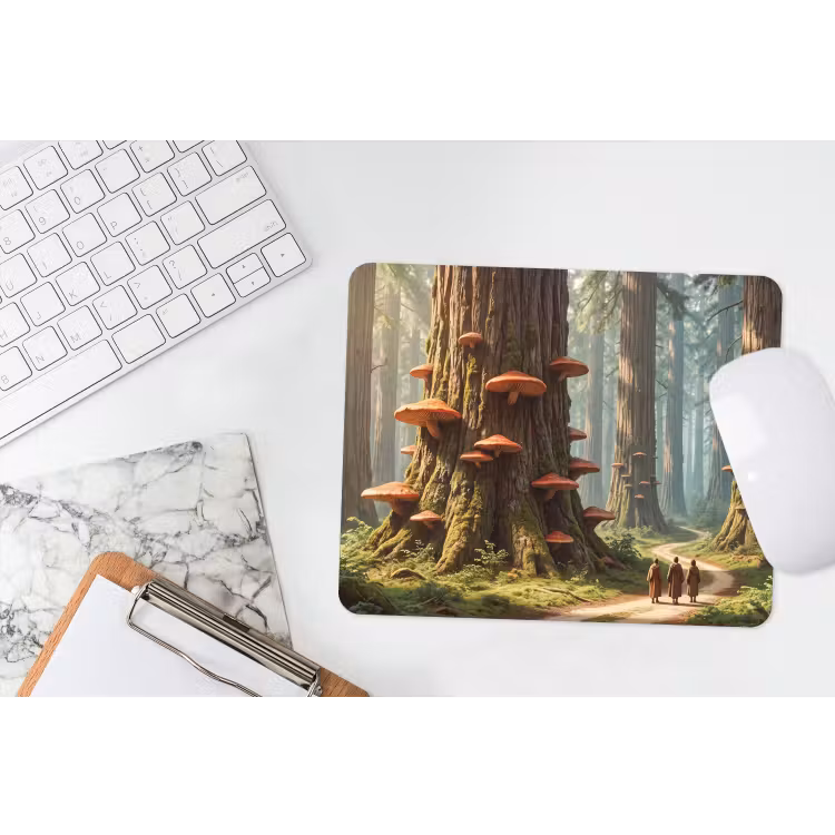 Mauspad - Wald – Bäume – Natur - Bos - Bomen - Natuur muismat rubber klein