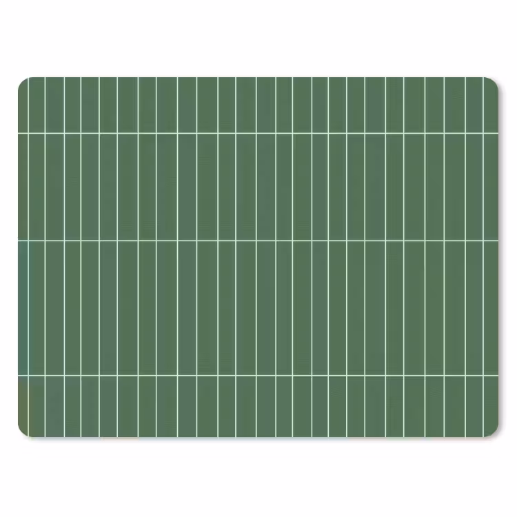 Wandtegel - Verticaal - Donkergroen muismat rubber klein 262 -3d
