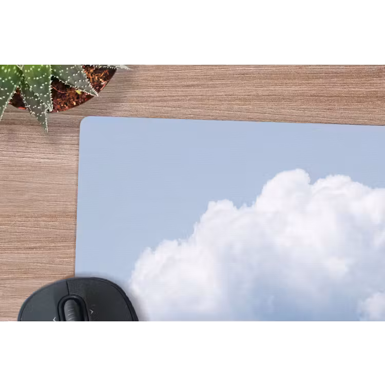 Mauspad - Wolke – Regen – Natur - Wolk - Regen - Natuur muismat rubber klein