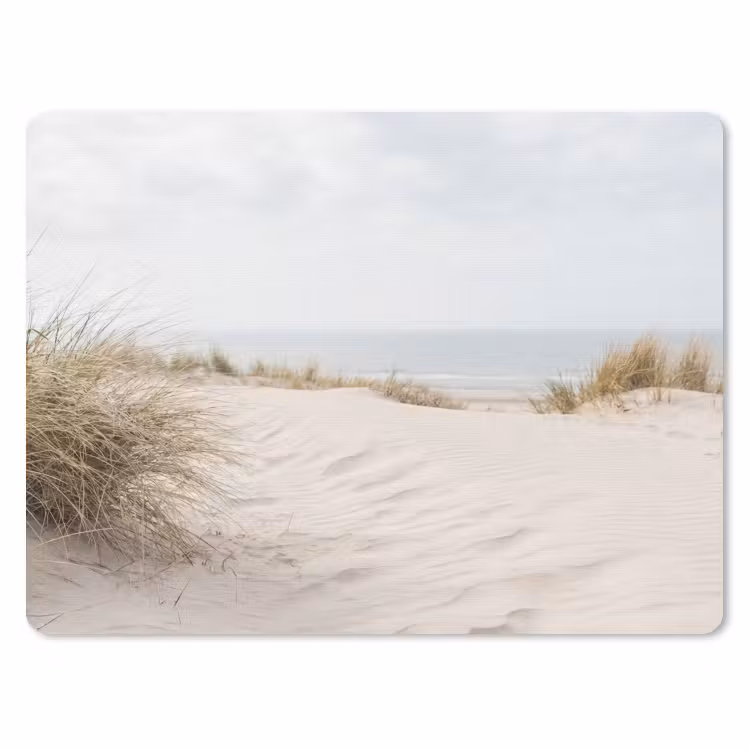 Wolken - Duinlandschap - Zand muismat rubber klein -3d