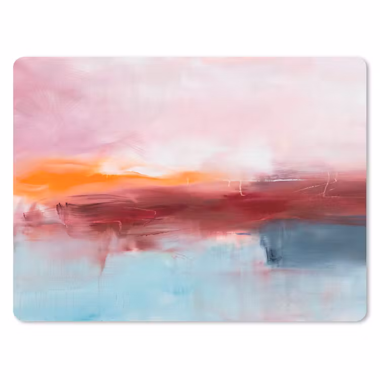 Abstract - Kleuren - Modern - Kunst - Roze muismat rubber klein -3d