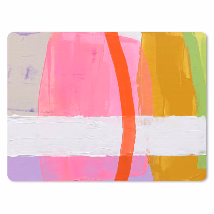 Abstract - Kleurrijk - Vormen - Modern - Kunst muismat rubber klein -3d
