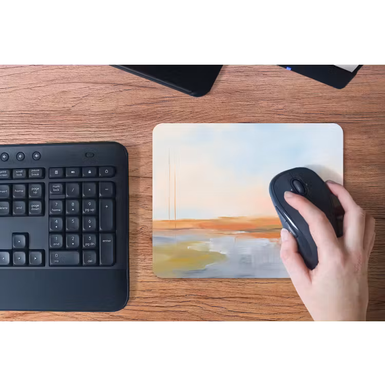 Abstract - Landschap - Horizon - Modern - Kleurrijk muismat rubber klein -toetsenbord