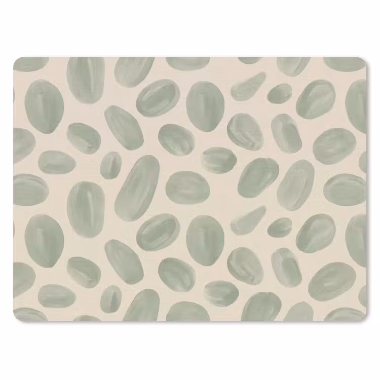 Abstract - Patroon - Organisch - Groen - Modern muismat rubber klein -3d