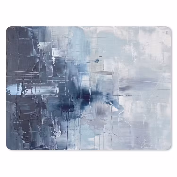 Abstract - Textuur - Kunst - Modern - Blauw muismat rubber klein -3d