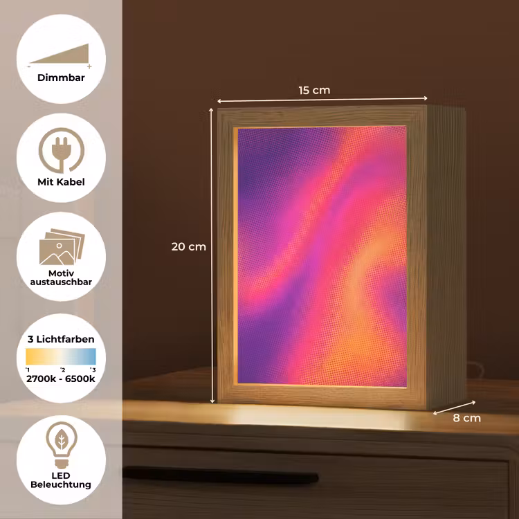 Abstract - Patroon - Kleurverloop Light Box met kabel (Kinderlampje) klein -USP_websiteoverzichtDE