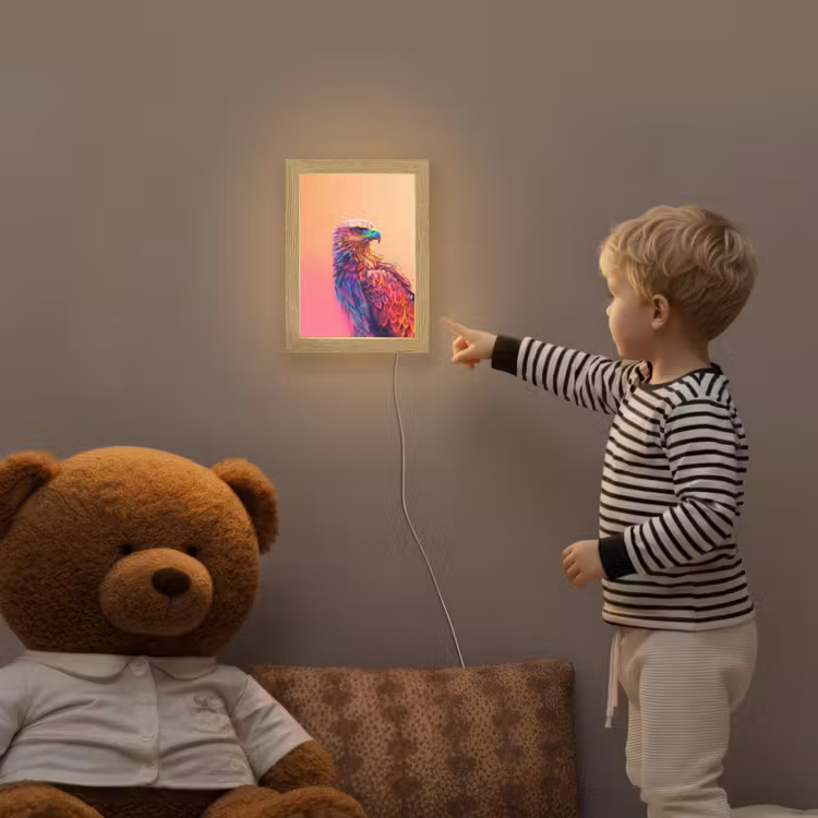 Arend - Vogel - Kleurrijk - Dier Light Box met kabel klein -sfeer4a_kind