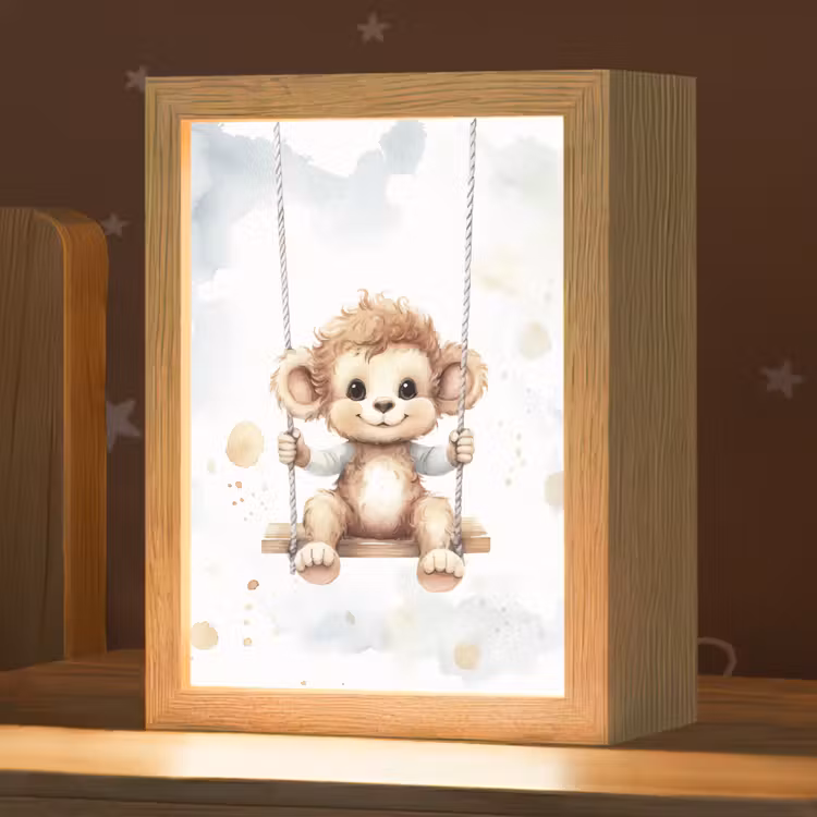 Aap - Dier - Kinderen Light Box met kabel klein -zzz_3d_website