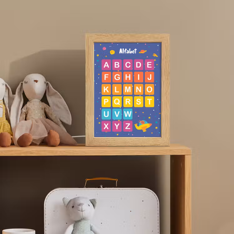 Alfabet - Educatief - Letters leren voor kinderen - Ruimte Light Box met kabel klein -sfeer2_kind
