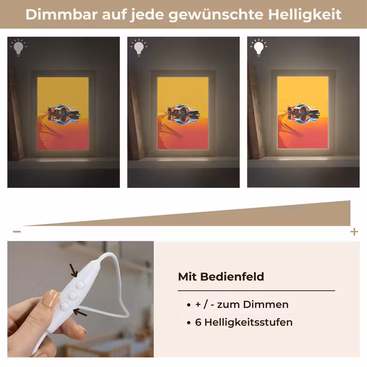 Auto - Race - F1 - Jongens - Geel - Rood Light Box met kabel klein -USP_dimbaarDE