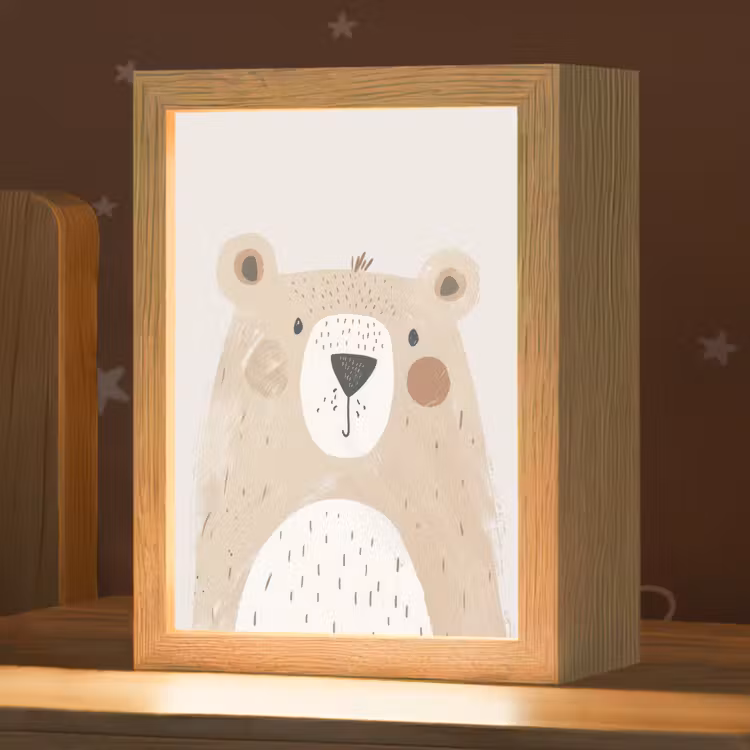 Beer - Dier - Wilde dieren Light Box met kabel klein -zzz_3d_website