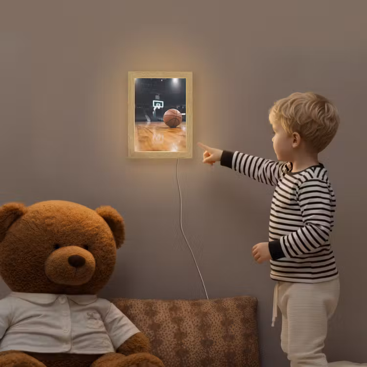 Basketbal - Arena - Sport Light Box met kabel (Kinderlampje) klein -sfeer4a_kind