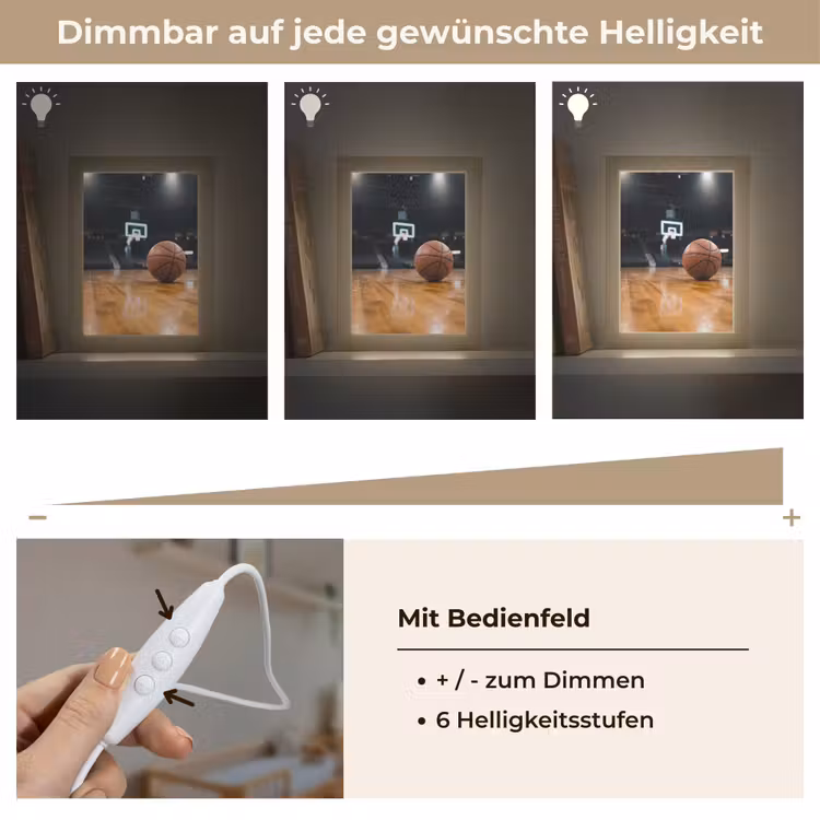 Basketbal - Arena - Sport Light Box met kabel (Kinderlampje) klein -USP_dimbaarDE