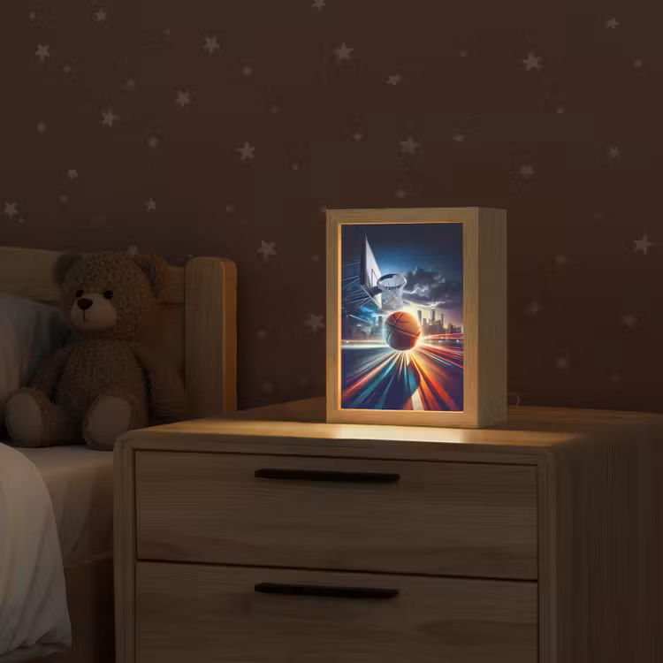 Basketbal - Sport - Basket - Stad Light Box met kabel klein -sfeer1_kind