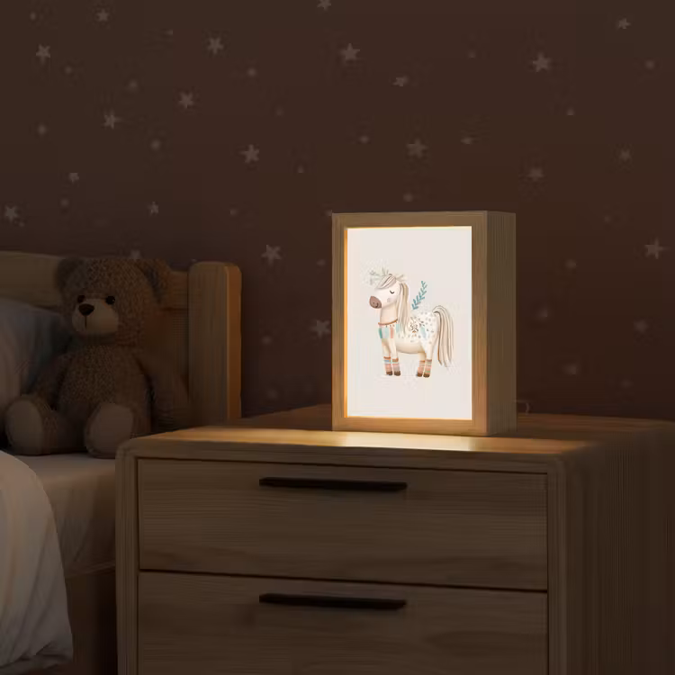 Bohemian - Paard - Beige Light Box met kabel klein -sfeer1_kind