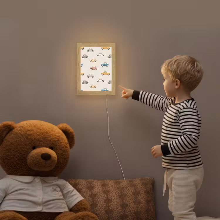 Kleurrijke - Retro - Autootjes Light Box met kabel klein -sfeer4a_kind