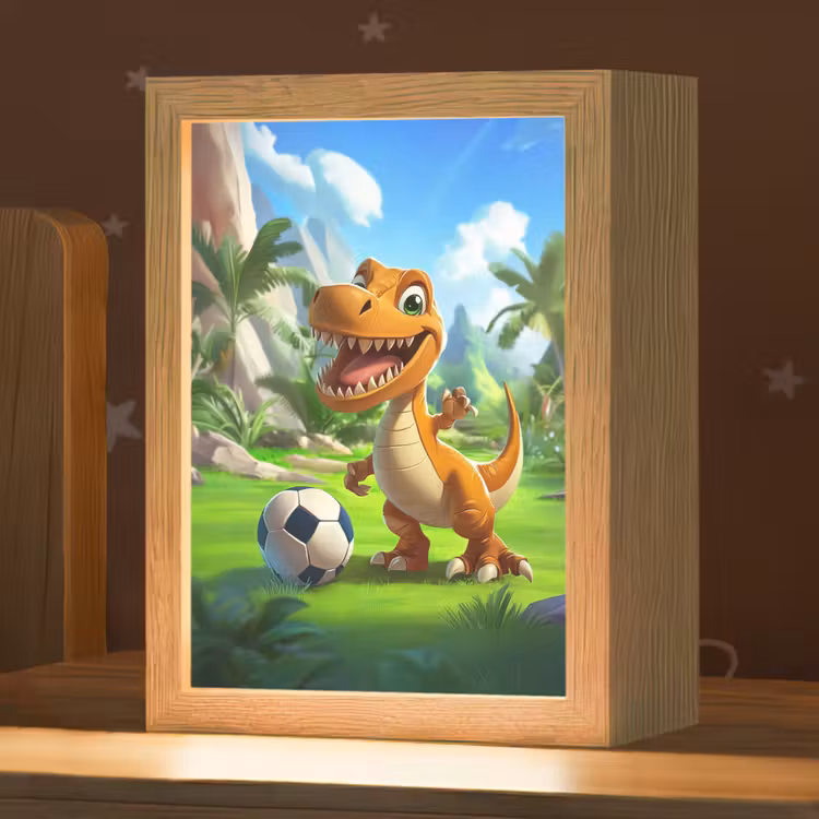 Dino - Voetbal - Groen Light Box met kabel klein -zzz_3d_website