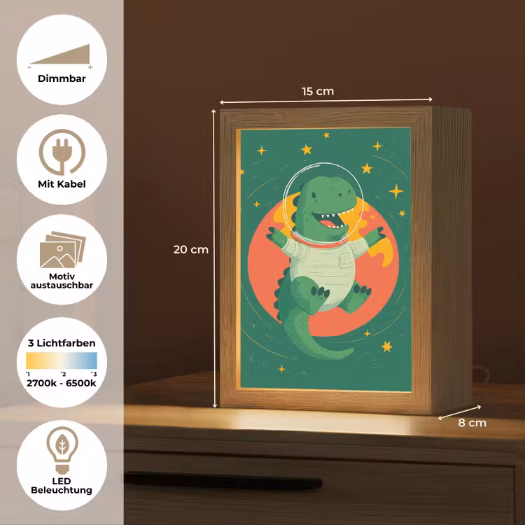 Dino - Groen - Planeet Light Box met kabel (Kinderlampje) klein -USP_websiteoverzichtDE