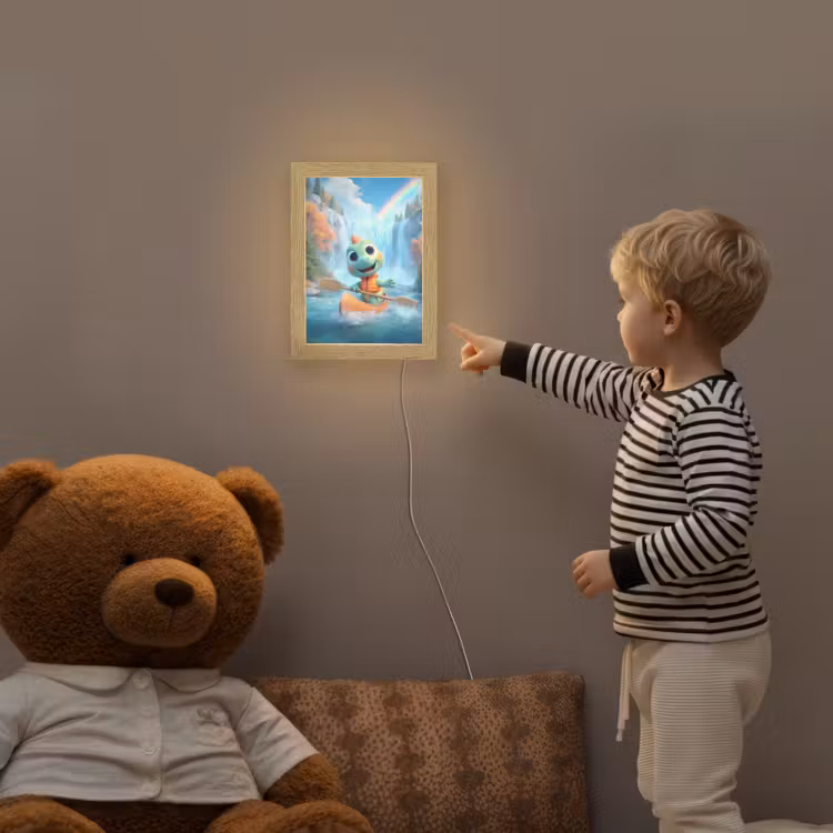 Dino - Natuur - Waterval Light Box met kabel klein -sfeer4a_kind