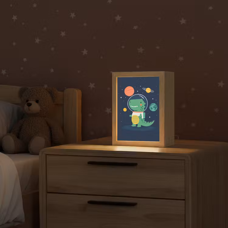 Dino - Ruimtepak - Planeten Light Box met kabel klein -sfeer1_kind