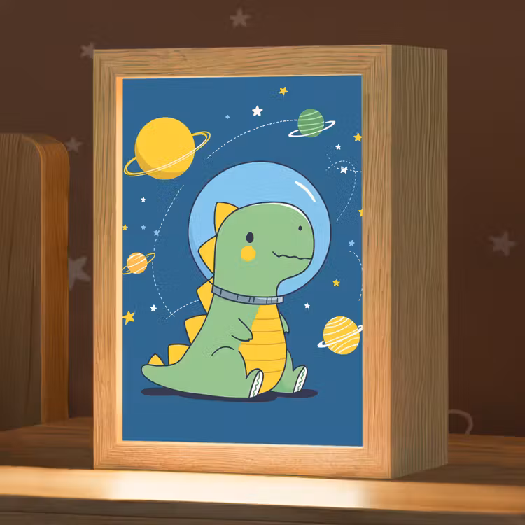 Dino - Ruimte - Planeten Light Box met kabel klein -zzz_3d_website