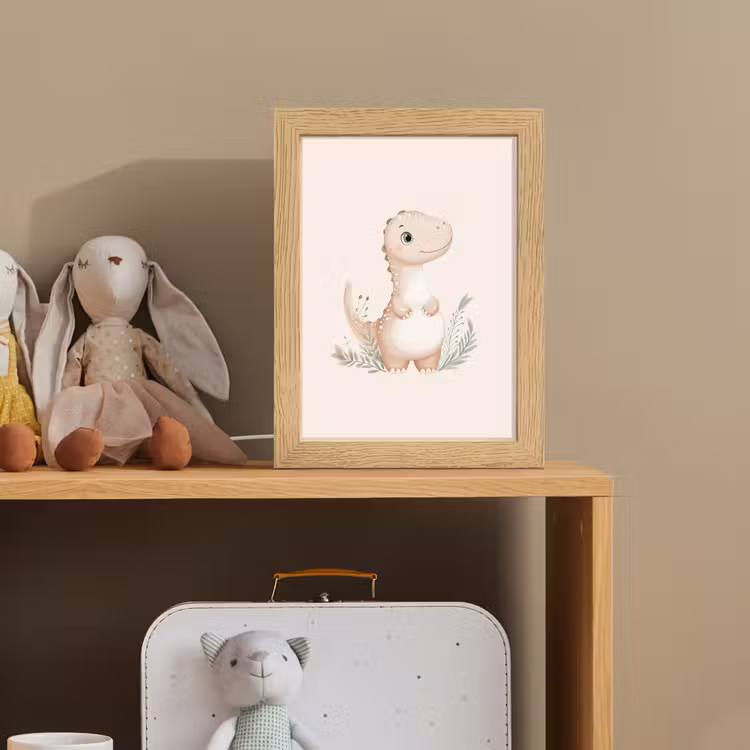 Dinosaurus - Bladeren - Pastel Light Box met kabel klein -sfeer2_kind