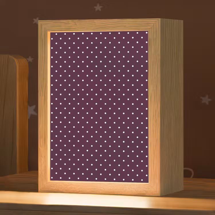 Stippen - Modern - Paars Light Box met kabel (Kinderlampje) klein 904 -zzz_3d_website