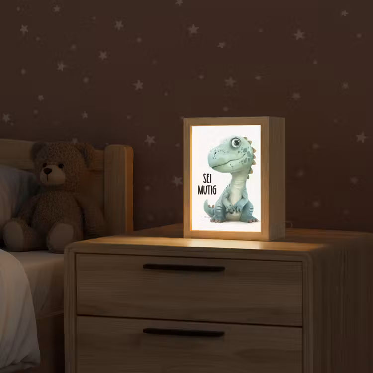 Draak - Wees moedig - Quote Light Box met kabel klein -sfeer1_kind